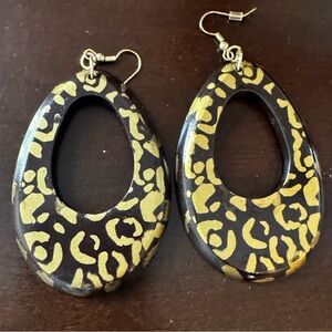 Sassy Jones Dangles-Leopard print